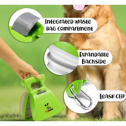 Nettoyeur de déchets de chien robuste avec distributeur de sacs