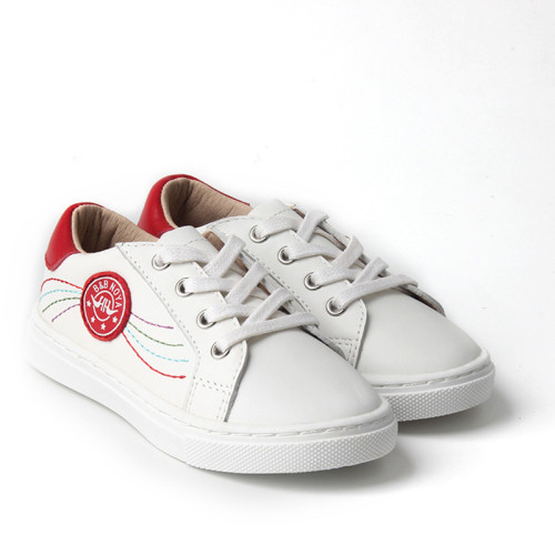 Kinder-Sneaker aus echtem Leder mit individuellem Logo