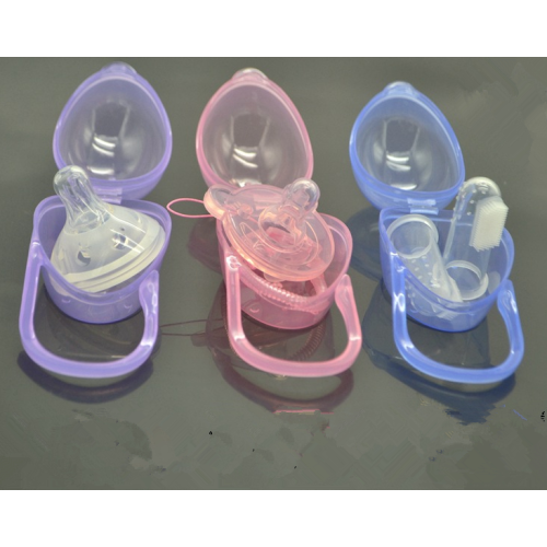 Seguridad Plástico Chupetes Baby Clips Caja de los pezones