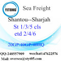 Shantou Port Seefracht Versand nach Sharjah