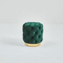 Modern kumaş tabure yuvarlak tabure osmanlı pouf