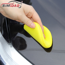 6PCS Car Waxing Sponge Soft Yellow Sponge Pad Buffer Detailing Care Wash Clean Car Waxing Polish Sponge