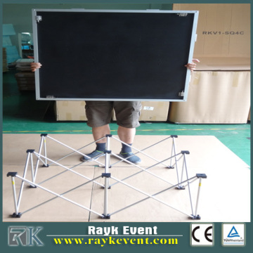 Telescopic Stage with Adjustable Legs for Outdoor Usage