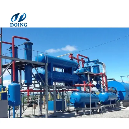 Waste Tire Plastic Pyrolysis Machine Rubber tire Pyrolysis Oil Production Line
