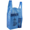 HDPE Big Carrier T-Shirt Garments Clothes Plastic Bag Packaging with Customized Size and Printing
