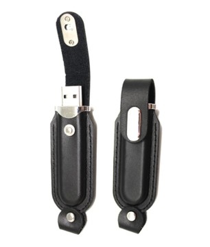 Bulk Leather USB Flash drives with custom Logo