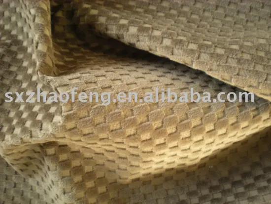 woven twill 100% cotton lattice velveteen fabric for sofa cover cloth