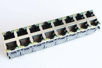 10/100/1000 Base-T Stacked RJ45 Connectors , 2 X 8 Port Net