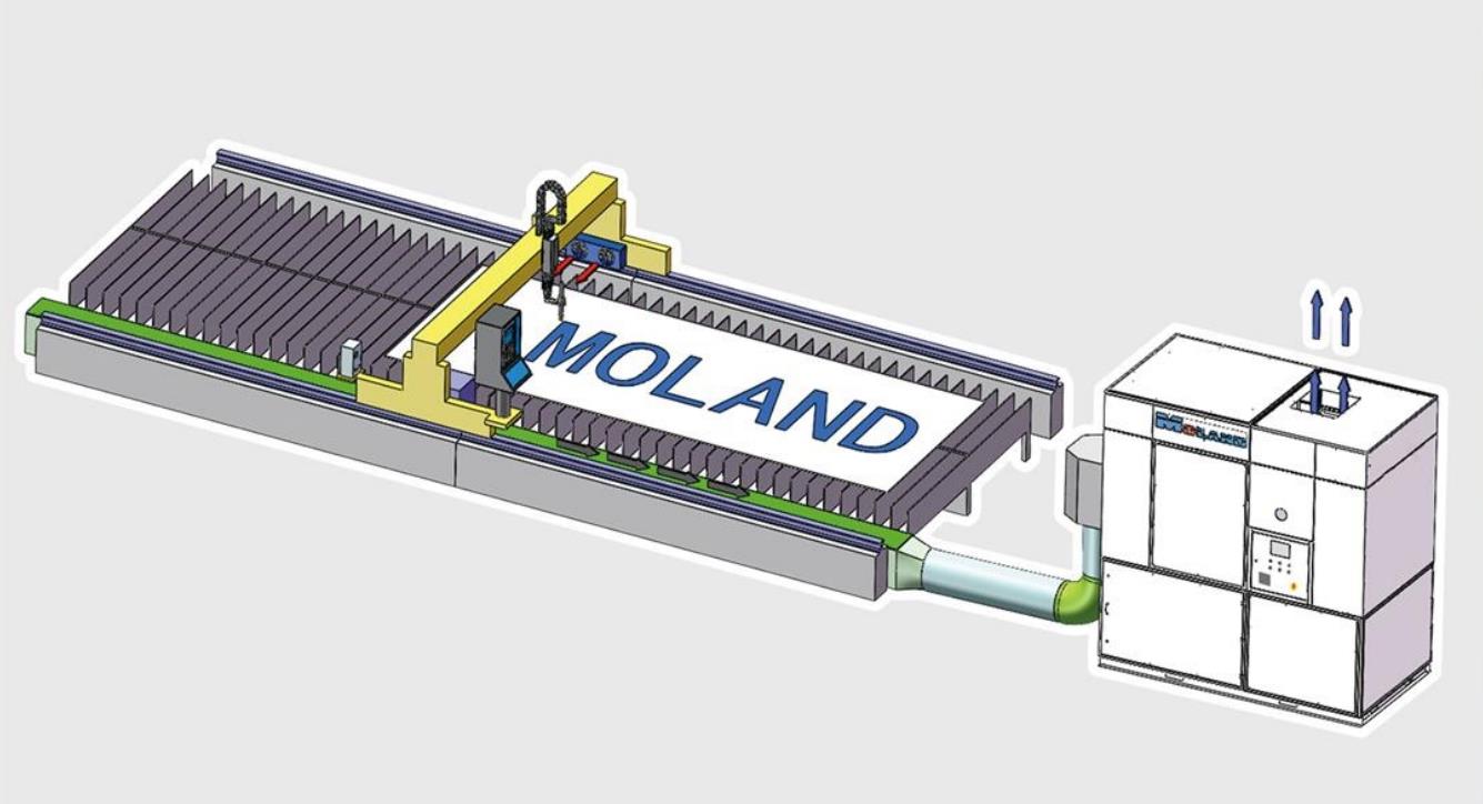 plasma cutting fume removal system