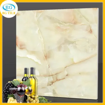 Kunlun Beige jade micro crystalline stone marble polished glazed ceramic tile