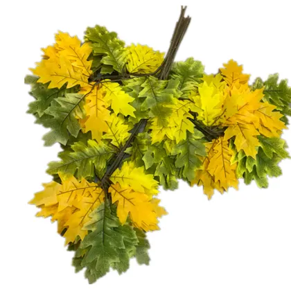 Artificial Oak Tree Leaf Stems - Faux Oak Tree Branches for Greenery Wall Decor