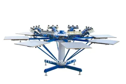 Manual Eight Color T-shirt Screen Printer