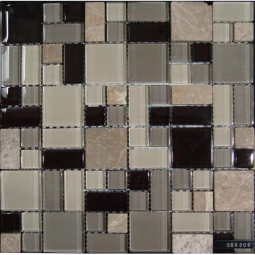 Pietra di vetro colorato misto delle mattonelle di mosaico