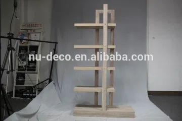 3D wooden book shelf modern furniture