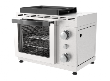 Pembakar Steak &amp; Pizza Single Burner Dengan Pintu