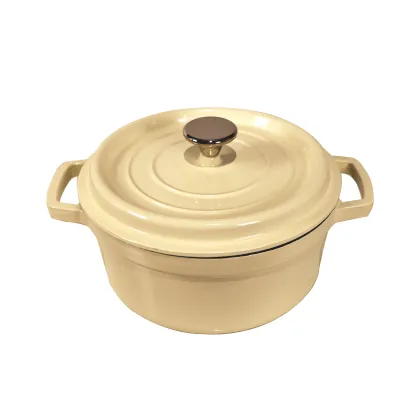 Non-Stick Cast Iron Cooking Pot and Enamel Cookware Collection: Including Cast Iron Soup Pot