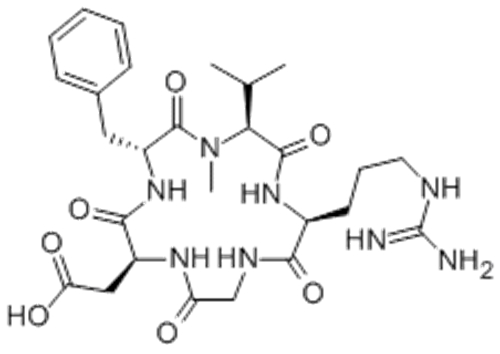 Name: Cyclo(L-arginylglycyl-L-a-aspartyl-D-phenylalanyl-N-methyl-L-valyl) CAS 188968-51-6