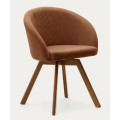 Silla de comedor giratoria tapizada de alta calidad