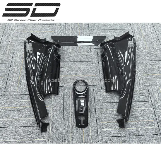 OEM Style Dry Carbon Fiber Accessories Kit for Ferrari F8 Engine Bay