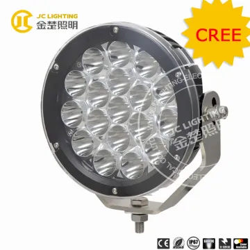 1X 90W 7inch BLACK round Cree Led Work Light Driving Spot Beam Offroad Lamp