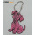 Reflective PVC Blue Dog Key Chain For Bag