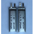 Batterie de polymère d&#39;ion de lithium de 200mAh pour le casque (LP3X4T4)