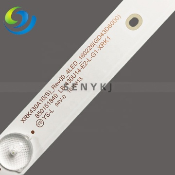 TV Strip light for 43D20XRK430A16_Rev02_4LED_160218 Z/850143013 C430F15-E1-L 43D3700  43D2060 43u1 43n1 43A1u 43c1u 43u3c