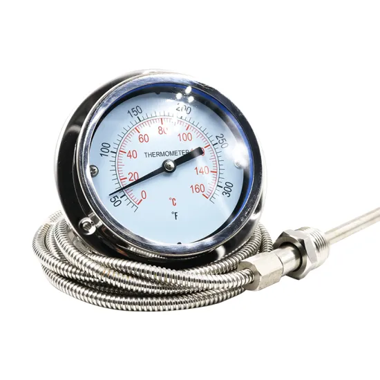 100CC-300CC Capillary Pressure Thermometer 150mm Oil-Filled Temperature Gauge