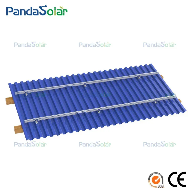 High Strength PV Solar Roof Mounting System Aluminum Rail