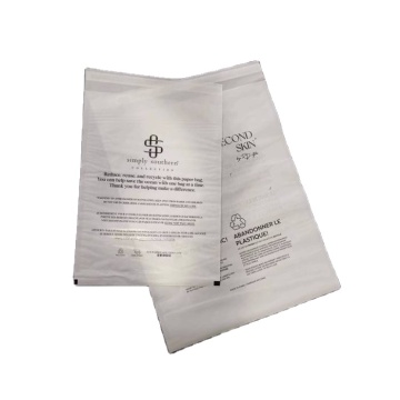 Eco-Friendly Custom Size Logo Paper Bags with Transparent Glassine, Recyclable, Self-Adhesive for Clothing, Shoes, and Express Packaging (FSC)
