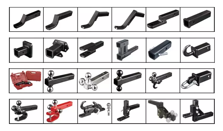 Hitch reseptè trelè Hitch Hitch Receiver Tib adaptè pou trelè