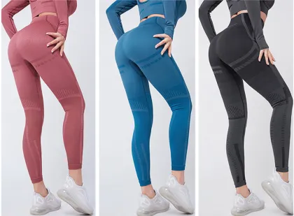 Seamless Activewear Yoga Bra 2Pc Yoga Set