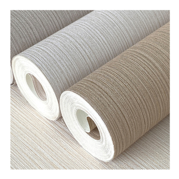 PVC Solid Color Vertical Stripe Wallpaper for Living Room, Bedroom, Hotel, Office