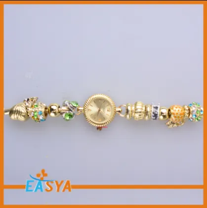 Fashion Gold Beaded Chain Slave Bracelet Big Gold Chain Bracelet