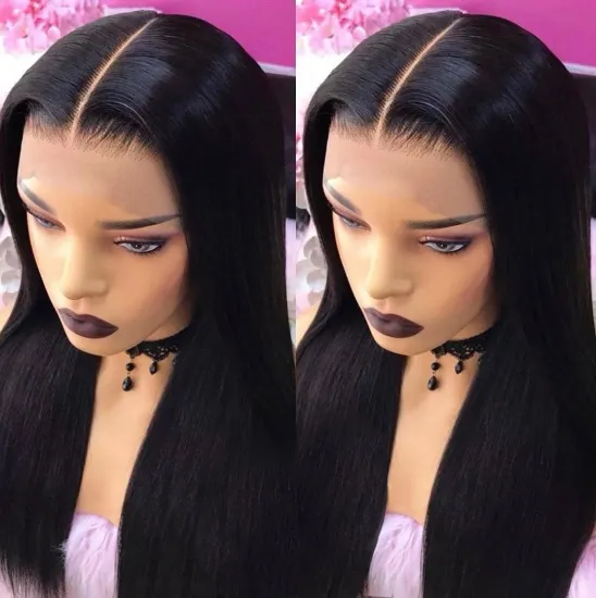 Yeswigs Straight Hair 360 Transparent Full Lace Frontal Wig Raw Mink Brazilian Virgin Human Hair HD Lace Front Wig Pre Plucked