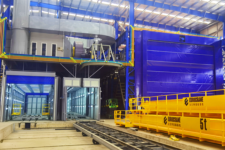 overhead crane painting line