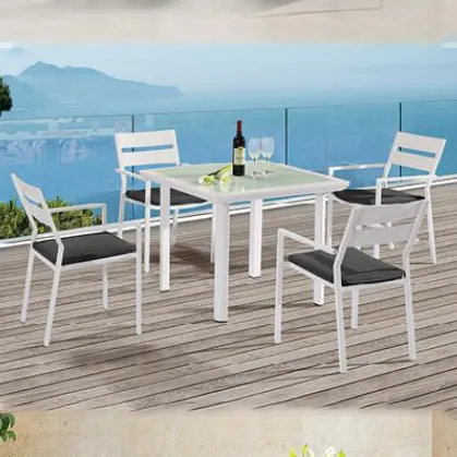 Outdoor Garden Aluminum Furniture Chair and Table Set