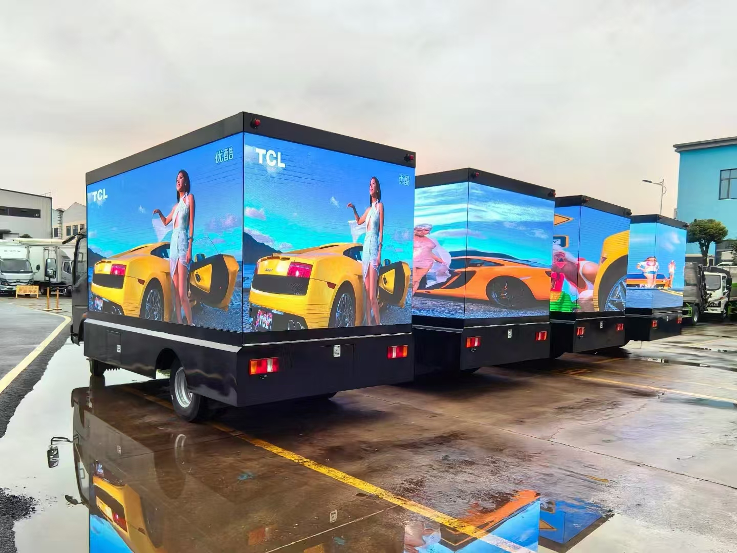 Outdoor Digital Ad 3D Advertising Led Screen Truck