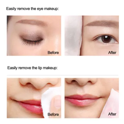 3 Layers Natural Makeup Remover Liquid - Gentle Lip and Eye Makeup Remover Oil