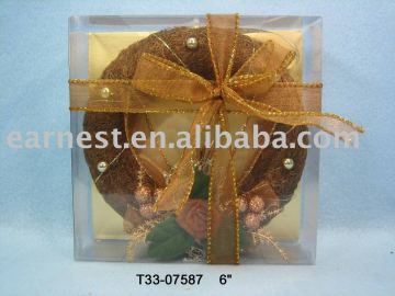 christmas jute wreath