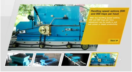 Automatic Rice Seed Nursery Sowing Machine Line
