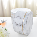 Custom Round Hat Marble Flower Cylinder Paper Box