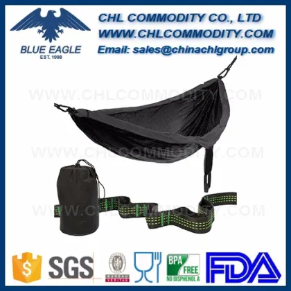 Double and Single Camping Hammocks Ultralight Portable Nylon Parachute Multifunctional Hammocks for Light Travel, Camping