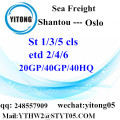 Shantou Sea Cargo Freight to Oslo