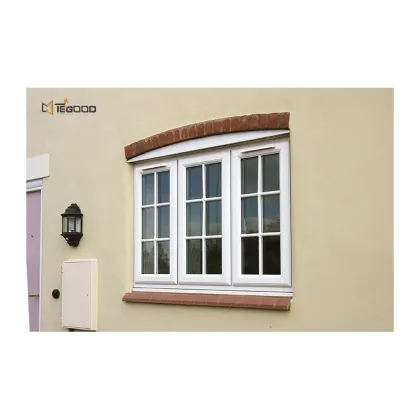 French Style High-Quality Tempered Glass Exterior UPVC/PVC Flush Pella Casement Windows: Premium Window Solutions