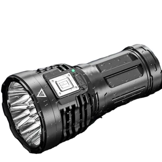 USB Rechargeable COB Side Light Outdoor 8-Core LED Flashlight