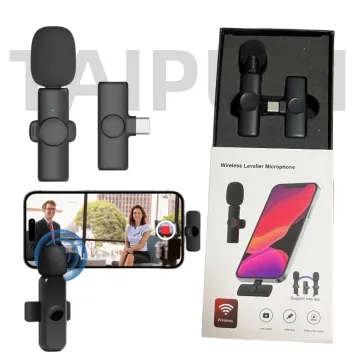 Hot Sale 20m Wireless Lapel Microphone with Type C 8pin Plug for Android Phone - K2