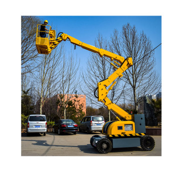 CE Tuv Compact Tracked Manlift with Telescopic Articulated Boom and 360 Degree Rotation
