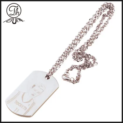 Antique dog tag designs pendant necklace