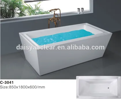 Acyrlic ABS Plyboard Cheap Shallow Whirlpool Bathtub for Fat People
